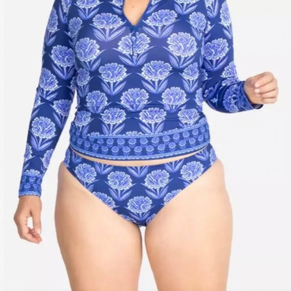 New Johnny Was Blue Yao Hipster Bikini Bottom Size 2X